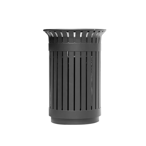 Gek208130 Eleganter Dunkelgrauer Metall Abfallbehälter