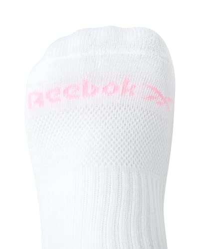 Image of Reebok Womens Quarter Socks 6 Pack Comfort Cushioned Athletic Socks | Moisture-wicking Fabric Keeps Feet Dry, Flexible Knit Hugs the Arch, Plush Footbed Absorbs Shock