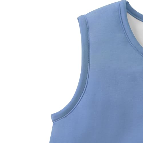 Image of Baby /Toddler Sleep Sack with Legs, Rayon from Bamboo 95% + 5% Spandex, 1.0 TOG, 2‑Way Zipper Sleeping Bag, Walker‑Friendly 12-18M