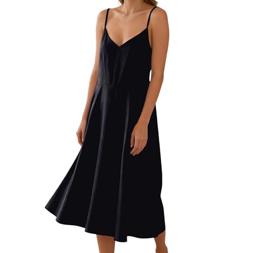 Robe d'été en lin premium avec coupe fluide dos nu et finitions soignées