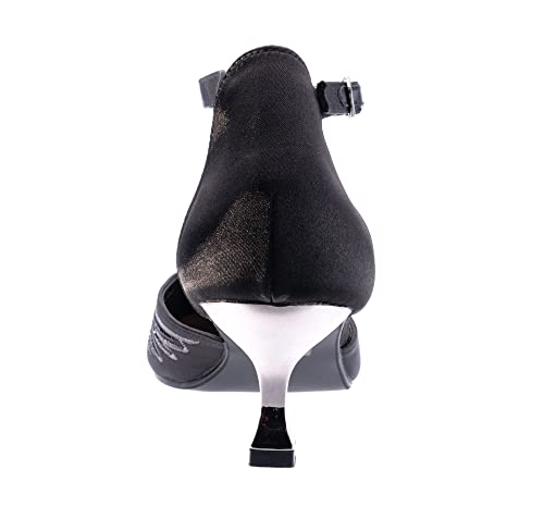 Lady Couture Kate Open Side Instep Strap Embroidered Pumps4