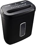 Amazon Basics 8-Sheet Cross-Cut Paper Shredder and Credit Card Shredder - Black