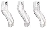 AMERIMAX HOME PRODUCTS 37084 2x3 Flex Elbow, White (Тhrее Расk)