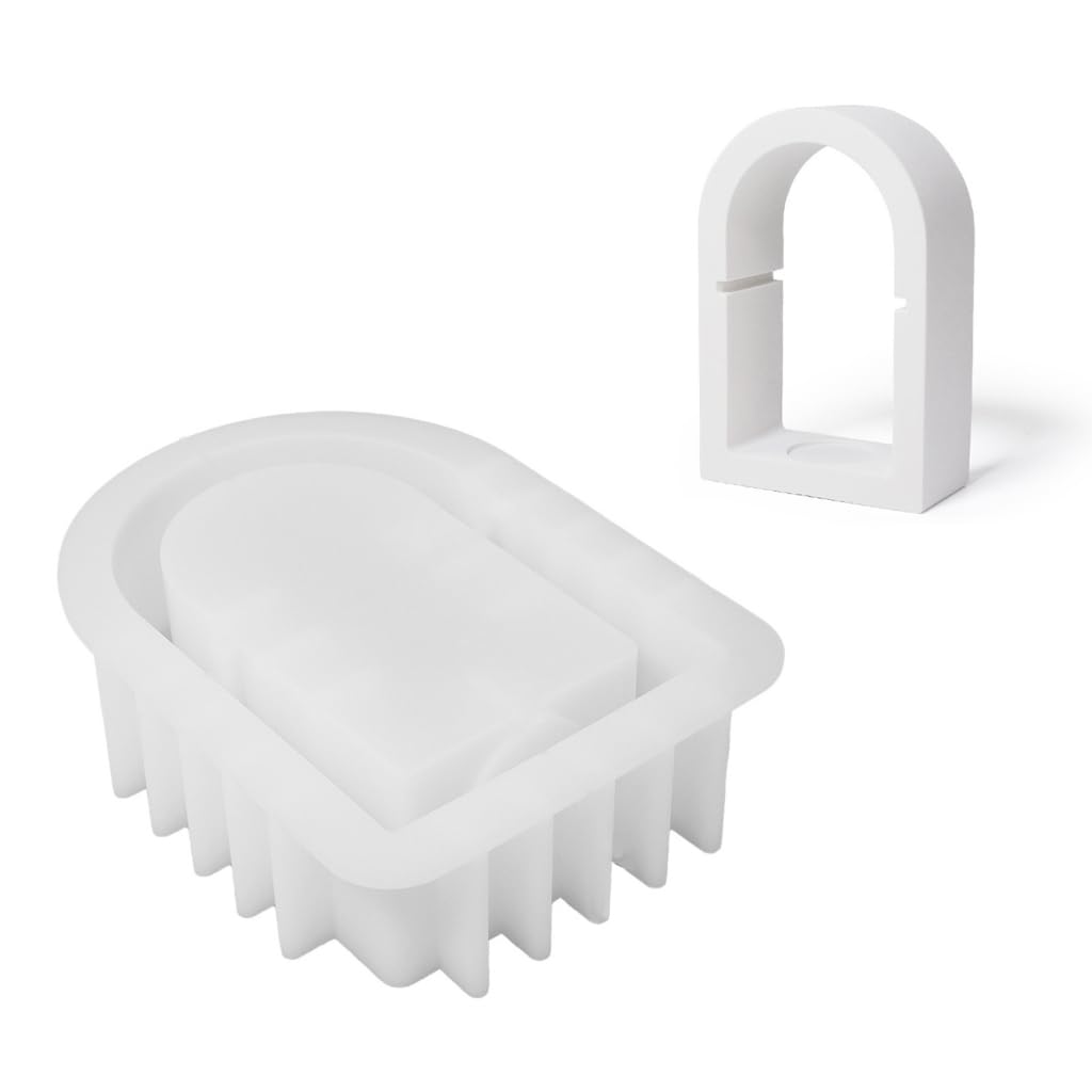 Qsvbeeqj Candlestick Mold Irregular Shape Holder Silicone Mold For Holder Ornament Epoxy Resin Silicone Molds