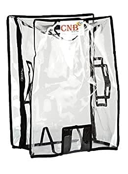 CNB PVC Transparent Luggage Waterproof Cover Suitcase Cover for Aristocate, American Turister, Safari, VIP, Pack of 1 (Suitable for 62 cm Soft Luggage, Size 24")