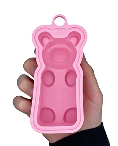 Molde de urso de goma jumbo DIY da Mister Gummy | Faça seus próprios ursinhos de goma de tamanho médio, chocolates, sabonetes, velas, bombas de banho, gelo, ursos decorativos, assados e muito mais! (embalagem com dois)