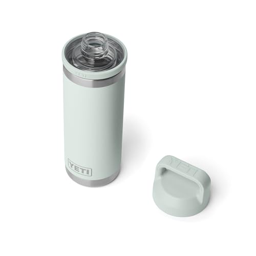 Image of YETI Rambler 18 oz Bottle, Leakproof, Vacuum Insulated, Stainless Steel with Chug Cap, Ridgeline