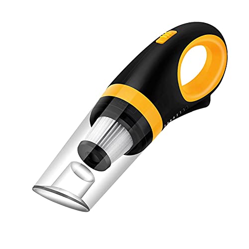 Aspirateur à main jaune contre la poussière de voiture sans fil USB - 2