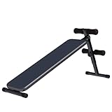 GORILLA SPORTS® Sit Up Bank - Klappbar, 3-fach Verstellbarer Winkel und 4-fach Verstellbare Beinfixierung, bis 120kg Belastbar, aus Stahl - Bauchtrainer, Trainingsbank, Rückentrainer, Fitnessbank