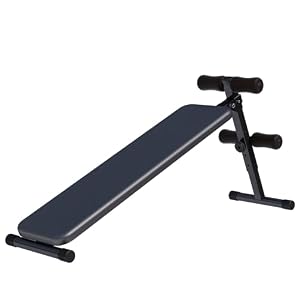 GORILLA SPORTS® Sit Up Bank – inklapbaar, 3-voudig verstelbare hoek en 4-voudig verstelbare beenbevestiging, tot 120 kg belastbaar, van staal, buiktrainer, trainingsbank, rugtrainer, fitnessbank