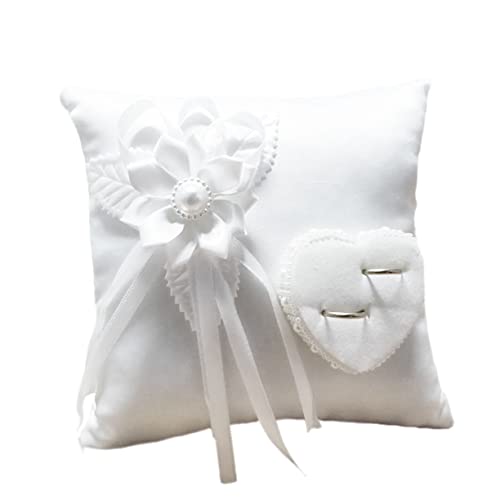 Abaodam Almohada Romántica Anillos Boda