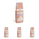 Bauckhof Bio Hafermehl Vollkorn glutenfrei Demeter (1 x 350 gr) (Packung mit 4)