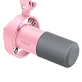 FIFINE XLR/USB Dynamic Microphone, Studio XLR Vocal Podcast Microphone for Recording, USB Streaming Mic with Mute Button, Gain Knob, Headphones Monitoring for Voice-Over, Video-Amplitank K688 Pink