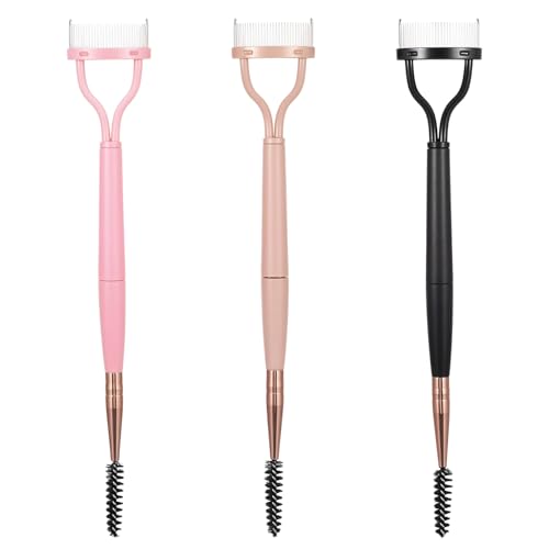 Oruola 3 peças separadoras de cílios, ferramenta separadora de cílios 2 em 1, separador de pente de