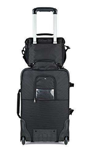 Lowepro LP37123-PWW Nova 180 AW II Camera Bag, Waterproof, Customizable, Fits Pro-depth DSLR with Lens, compact drone, 3-4 Additional Lenses, Flash, Black