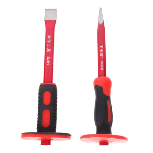 NAMOARLY 12 Heavy Duty Chisel Set Concrete Chisel Chrome Vanadium Steel Carving Tool