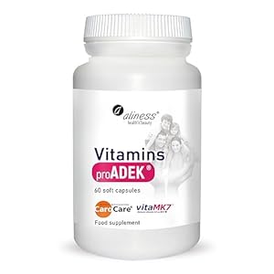 Pro ADEK®, Vitamins A, D, E, K, Fat Soluble Vitamins, 60 Capsules, Aliness