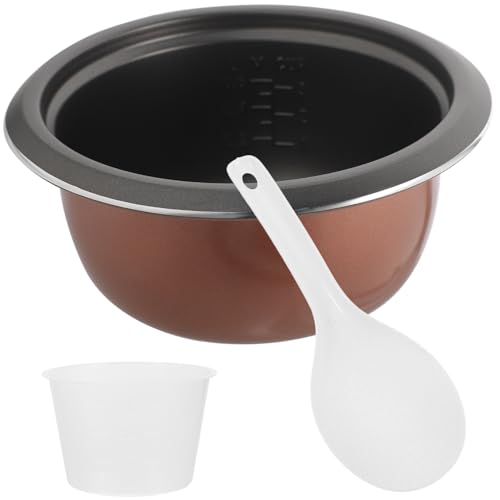 BRIGHTFUFU Rice Cooker Liner Inner Pot for Rice Cooker, Electric Cooker Liner, Aluminum, 1.5L, Brown, Model J3336E15B7UW