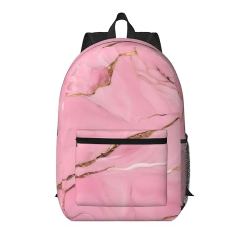 Sac à dos de voyage avec poche frontale grand volume imprimé marbre