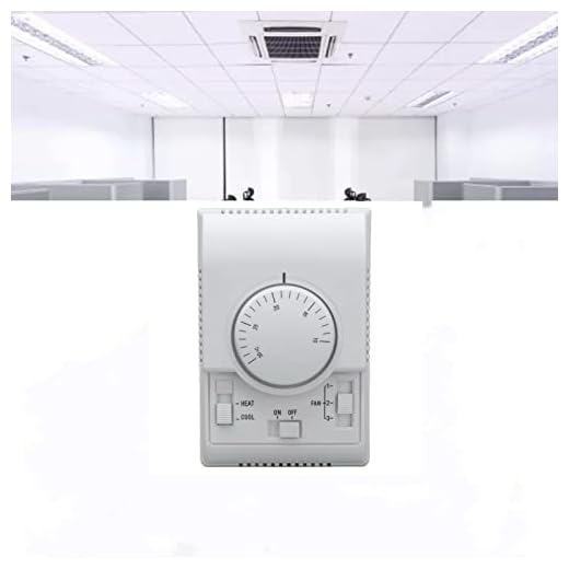 Controlador de Temperatura de Bobina de Ventilador, termostato de Aire Acondicionado Central acondicionador de Interruptor de Control mecánico de 2 vías 110-220 V
