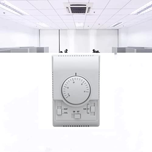 Controlador de Temperatura de Bobina de Ventilador, termostato de Aire Acondicionado Central acondicionador de Interruptor de Control mecánico de 2 vías 110-220 V