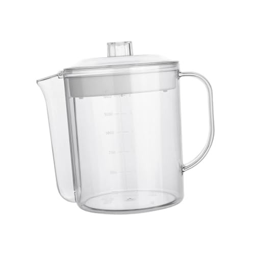 WEKADRIN Récipient à Graisse Séparateur Pour Cuisine Avec Filtre Pour Maison Blanc