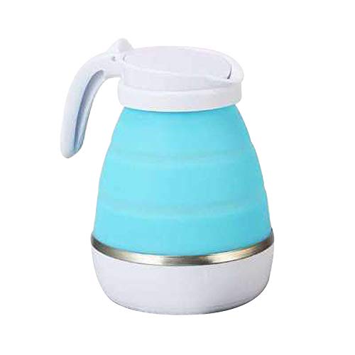 【折りたたみ式のバスケット・付き】 電気ケトル 折りたたみ式 600ml 大容量 ポット 電源切り 湯沸かし 断熱ハンドル ドリップ ポット 安心安全 結婚式 お祝い 旅行用 携帯 引越し やかん 急速沸かし