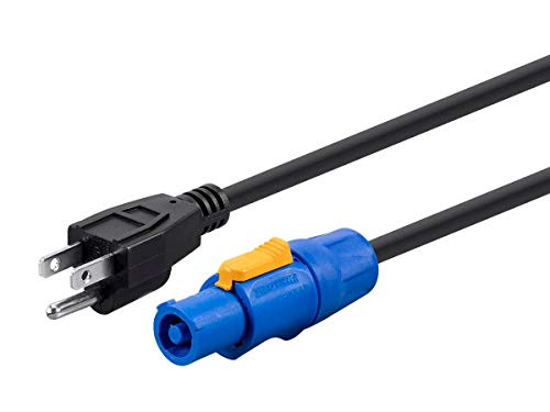Monoprice NEMA 5-15p to powerCON Connector Cable - 3 Feet, 16AWG, with SJT-Rated Jacket - Stage Right Series