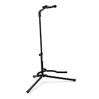 Suitable for electric, acoustic, classical and bass guitars, this guitar stand is the ideal stand for any guitarist Consistent versatility with adjustable neck height and foldable legs for easy transport This stand possesses the ultimate stability th...