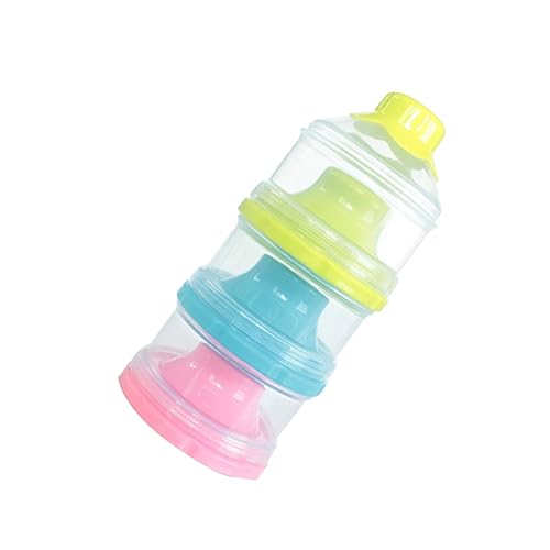 Abaodam 大容量三ベビー用ミルク粉 携帯用割収納ケース 食品グレード製 持ち運び可能 おや保存にも適した漏れ防止設計緑青桃色