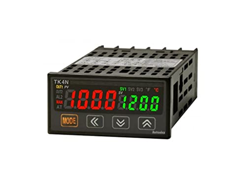 TK4S-14CC, Temp Control, 1/16 DIN, 1 Alarm, Current or SSR Drive Output 1, Current or SSR Drive Output 2, 100-240VAC