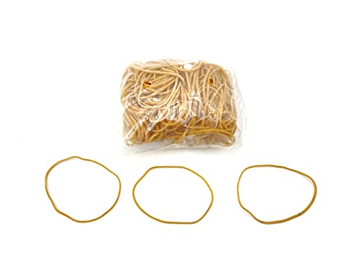 Progom - Elastiques caoutchouc - blond - 100mm x 1.7mm - sachet 50gr