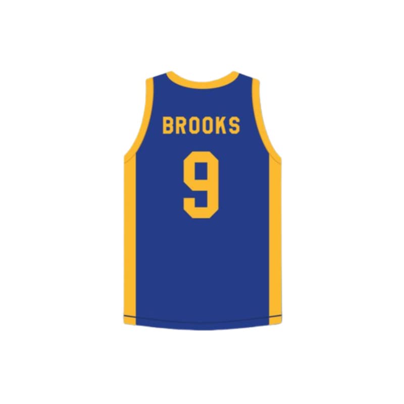 Jimmy Brooks 9 DEGRASI Community School Panthers Home Basketball Jersey with Patch Multi