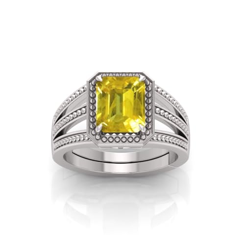 Bague saphir plaquée argent non chauffée réglable pour homme et femme