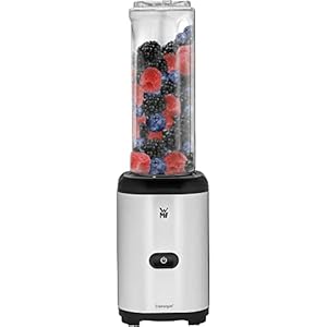 WMF Kult X Mix & Go Mini Smoothie Maker, Standmixer, Blender elektrisch, Shake Mixer 300 Watt, Tritan-Kunststoff Flasche