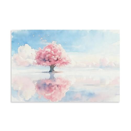 ʂĂȂ΂̒Sɑ傫ȃsN̖؂ A[gpl |X^[ ǂ̊G  Ǐ G _ (3)12x18inch(30x45cm)