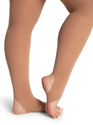 Image of Capezio womens Ultra Soft Self Knit Waistband Stirrup TightTight