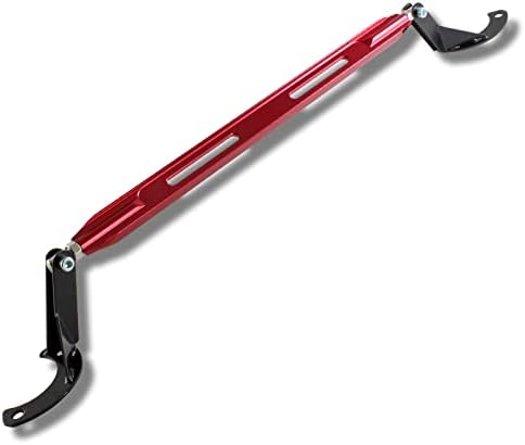 HYPERSPEED Strut Bar Front Rear Upper Tower Brace Bar CNC Aluminum Compatible with Honda Prelude 1992-2001, Automotive Replacement 1993 1994 1995 1996 1997 1998 1999 2000 (Front Upper, Red)