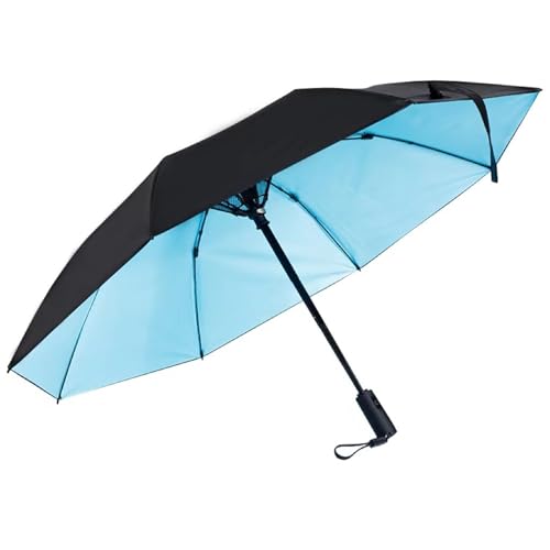 Parapluie pliable avec ventilateur pour lutter contre la chaleur et les UV
