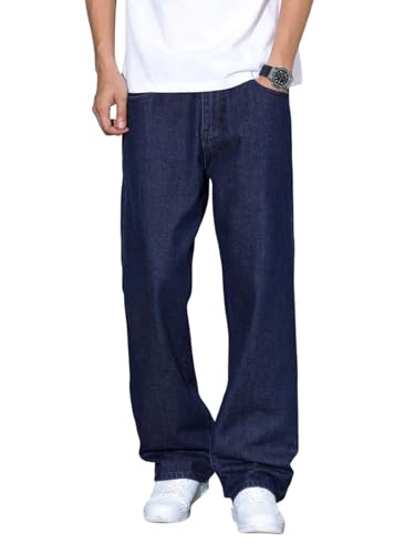 Image of KOTTY Mens Solid|Mid Rise| Coin Pocket|Button|Ankle Length|Loose Fit|5 Pocket Jeans for Mens