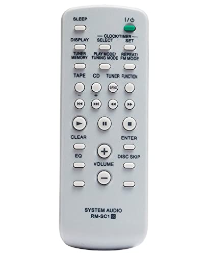 VINABTY Replacement Remote Control Fit for Sony Mini Hi-Fi Component System MHC-GX750 MHC-GX450 MHC-GX250 MHC-RG555 MHC-RG551S MHC-RG444S MHC-RG441 MHC-RG333 MHC-RG222 MHC-RG221 MHC-RG121 MHC-RG100 - Image 3