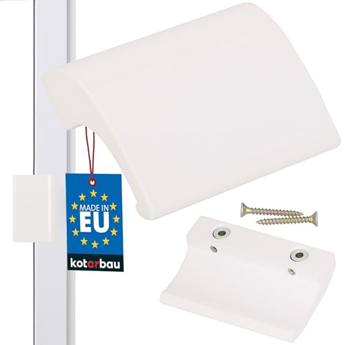 KOTARBAU Balkontürgriff Weiss 9016 Terrassentürgriff DE LUXE Sicher...