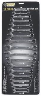 ACE TRADING - GENERAL TECH INT'L Juego de llaves combinadas de 18 piezas (0.236 in, 0.315 in, 0.394 in, 0.433 in, 0.472 in, 0.512 in, 0.591 in,