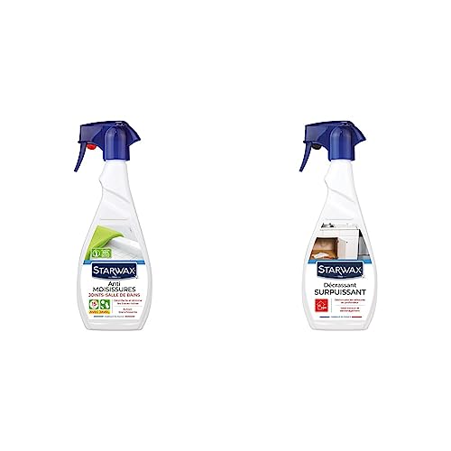 STARWAX Anti-moisissures pour Joints et Salle de Bains - 500ml - Idéal pour Désinfecter et Détruire les Moisissures dans les Pièces Humides - Elimine les Traces Noires & Décrassant Extrême