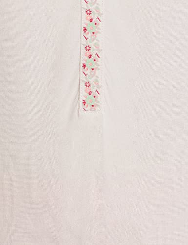 Image of W for Woman Women's Viscose Straight Fit Straight Printed Round Neck Kurta