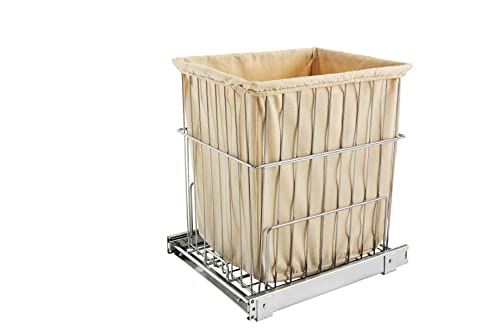 Rev-A-Shelf HRV-1520 S CR Cabinet Hamper Wire Pullout, Chrome