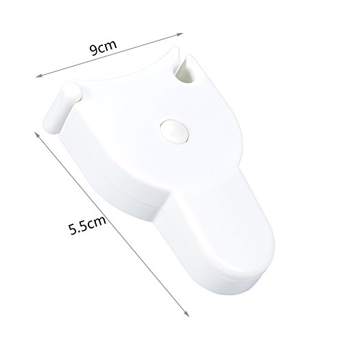 Cinta métrica corporal retráctil blanca 152 cm miniatura 5