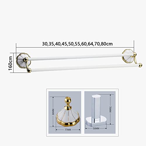 Rails de serviette anti-rouille double barre pour petits espaces - 4