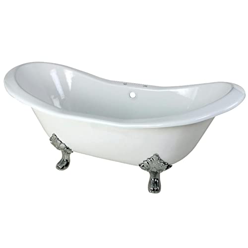 Kingston Brass Aqua Eden Slipper Clawfoot Tub Cast Iron