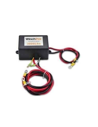 Cabrestante Eléctrico 12V 1360kg/3000lbs, 12m De Cuerda De Acero, 2 Mandos A Distancia , Placa De Montaje